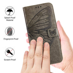 Funda para teléfono de cuero con mariposa en...