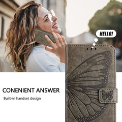 Funda para teléfono de cuero con mariposa en...