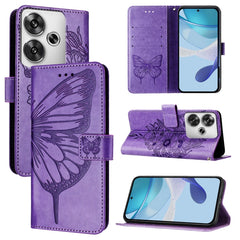 Funda para teléfono de cuero con mariposa en...