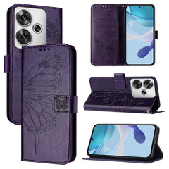 Funda para teléfono de cuero con mariposa en...