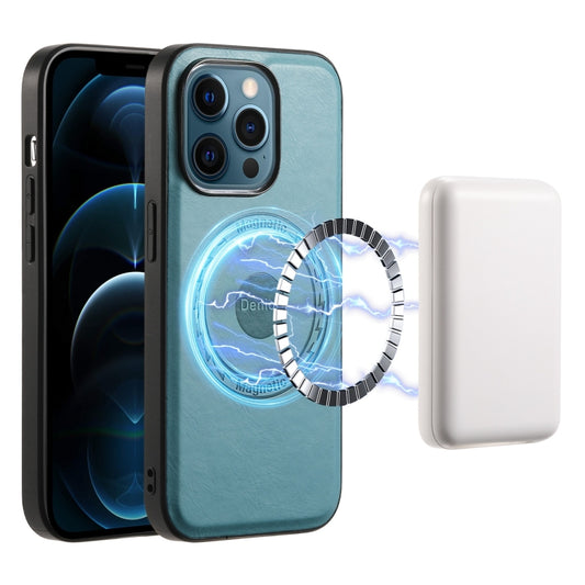 Funda para teléfono MagSafe de cuero con tex...