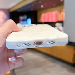 Caja del teléfono de TPU con textura de arru...