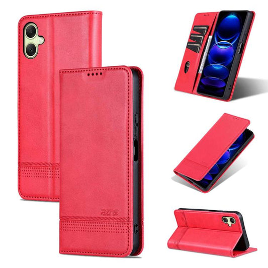 AZNS Funda de teléfono de cuero con tapa mag...