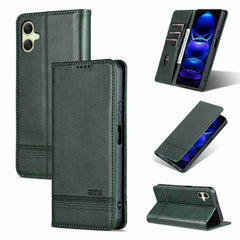 AZNS Funda de teléfono de cuero con tapa mag...