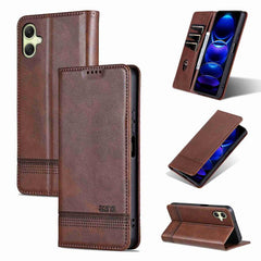 AZNS Funda de teléfono de cuero con tapa mag...