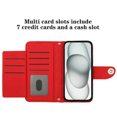 Funda para teléfono de cuero con tapa y text...