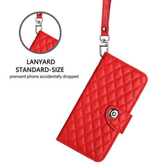 Funda para teléfono de cuero con tapa y text...