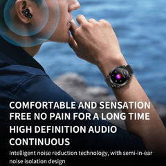 LEMFO T95 2 en 1 Reloj inteligente con auriculares Bluetooth