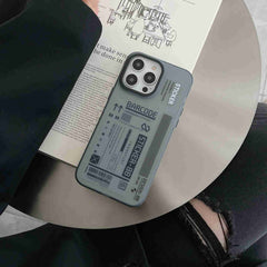 Estuche para teléfono esmerilado con revesti...