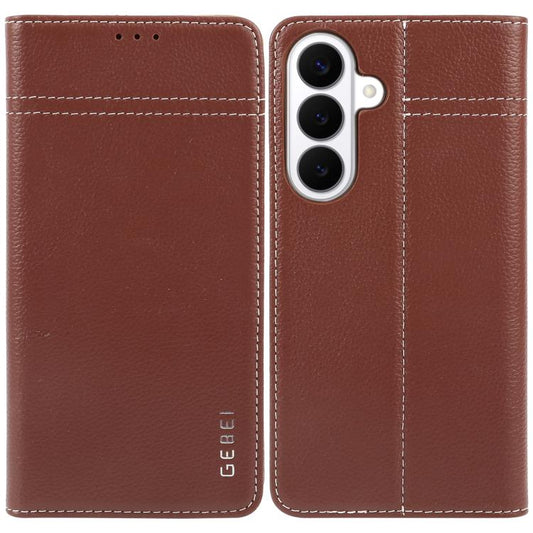 GEBEI Funda para teléfono de cuero con tapa ...