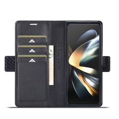 LC.IMEEKE Funda para teléfono de cuero y fib...