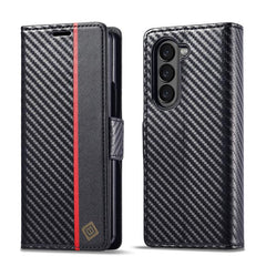 LC.IMEEKE Funda para teléfono de cuero y fib...