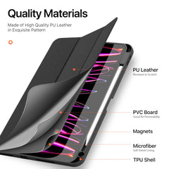 Funda para tableta de cuero magnético con te...