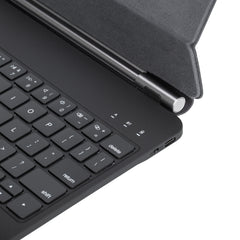 Funda de cuero con teclado Bluetooth y panel...
