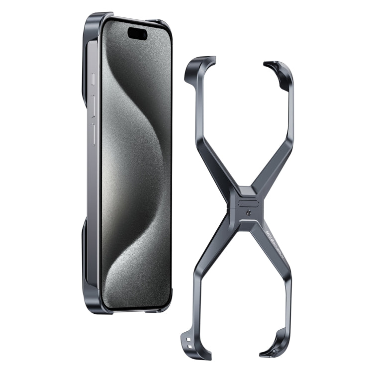 Caja de teléfono de metal en forma de X sin ...