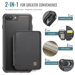 JEEHOOD J05 Funda de teléfono de cuero RFID ...
