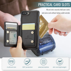 JEEHOOD J05 Funda de teléfono de cuero RFID ...
