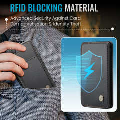 JEEHOOD J05 Funda de teléfono de cuero RFID ...