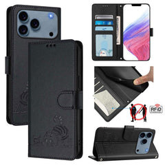 Funda para teléfono de cuero RFID con diseño...