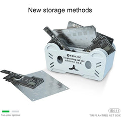 Mizing No. 11 Caja de almacenamiento de Stancil para recolorear