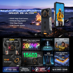 Ulefone Armor 26 Teléfono Ultra Robusto, 6,7...