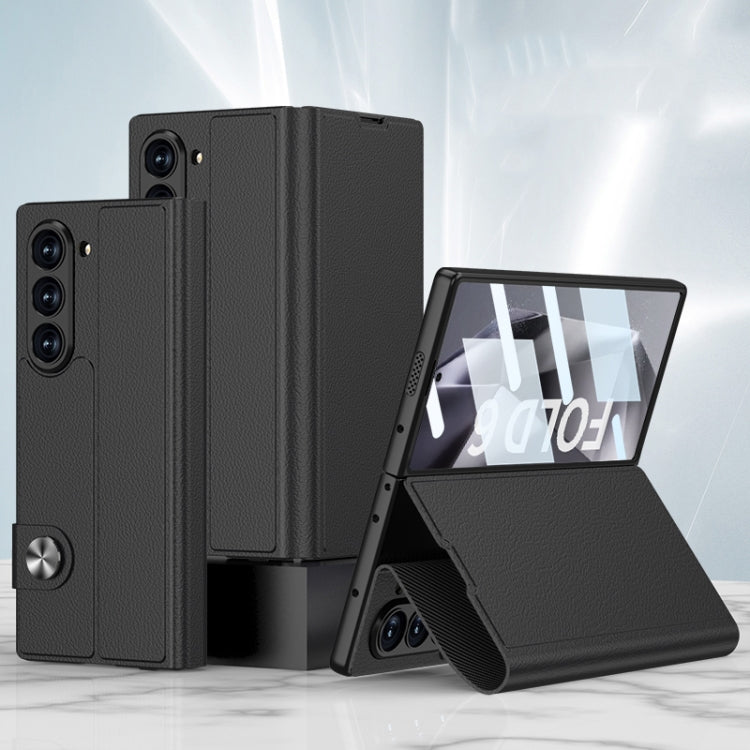 Funda de teléfono de cuero con tapa integrad...