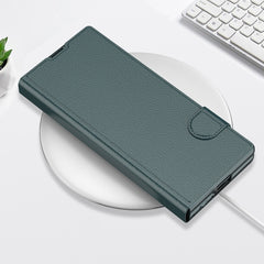 Funda de teléfono de cuero con tapa integrad...