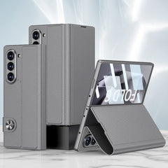 Funda de teléfono de cuero con tapa integrad...
