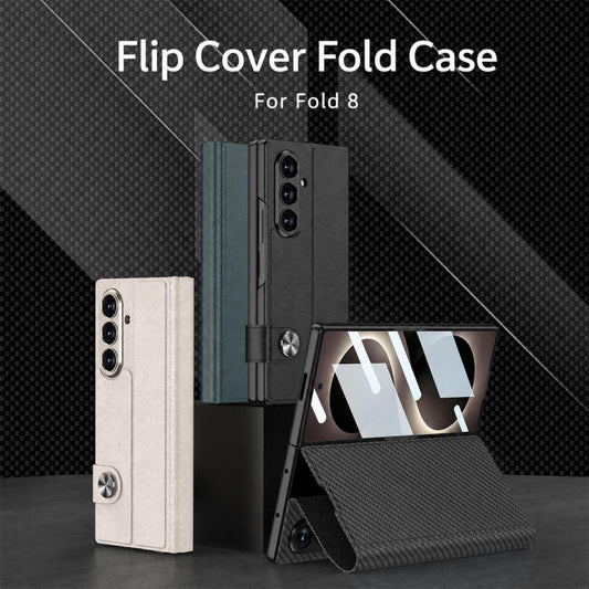 Funda de teléfono de cuero con tapa integrad...