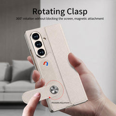 Funda de teléfono de cuero con tapa integrad...