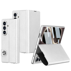 Funda de teléfono de cuero con tapa integrad...