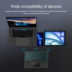 Funda de cuero para tableta con teclado Blue...
