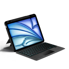 Funda de cuero para tableta con teclado Blue...
