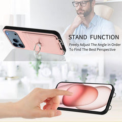 Funda para teléfono con tarjetero y anillo R...