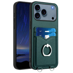 Funda para teléfono con tarjetero y anillo R...