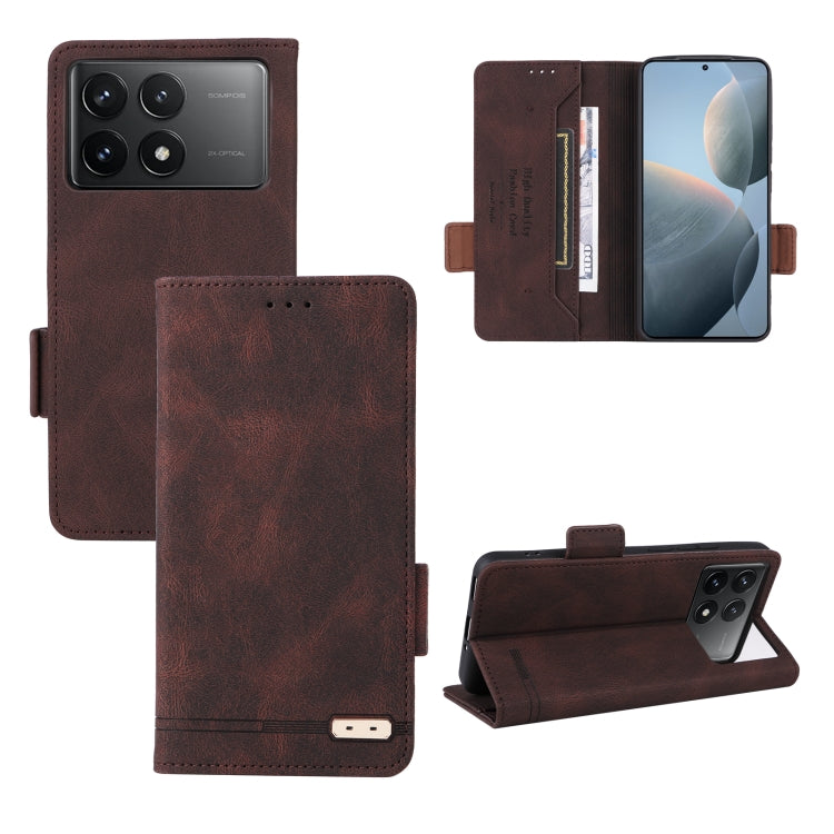 Funda de teléfono de cuero con cierre magnét...