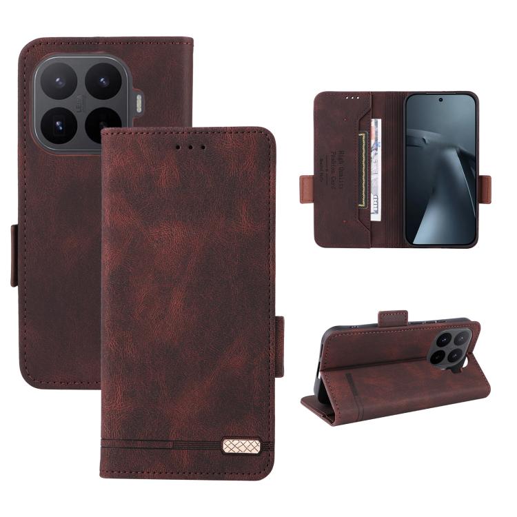Funda de teléfono de cuero con cierre magnét...