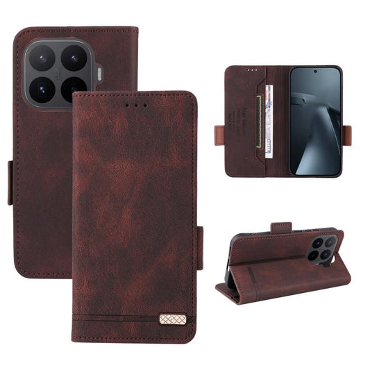 Funda de teléfono de cuero con cierre magnét...