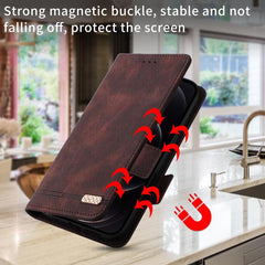 Funda de teléfono de cuero con cierre magnét...