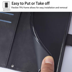 Funda para teléfono de cuero con tapa en rel...