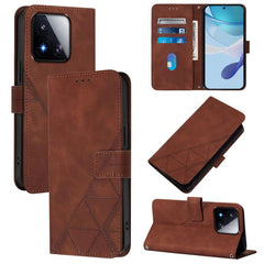 Funda para teléfono de cuero con tapa en rel...