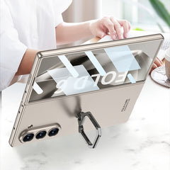 Caja del teléfono con soporte de anillo cuad...