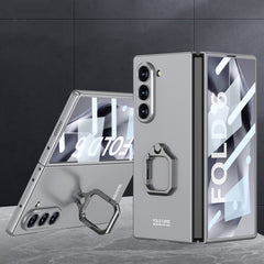 Caja del teléfono con soporte de anillo cuad...