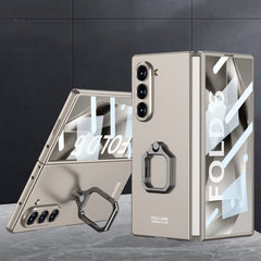 Caja del teléfono con soporte de anillo cuad...