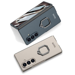 Caja del teléfono con soporte de anillo cuad...