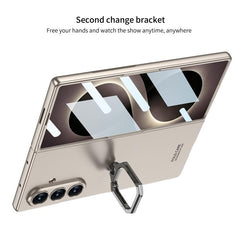 Caja del teléfono con soporte de anillo cuad...