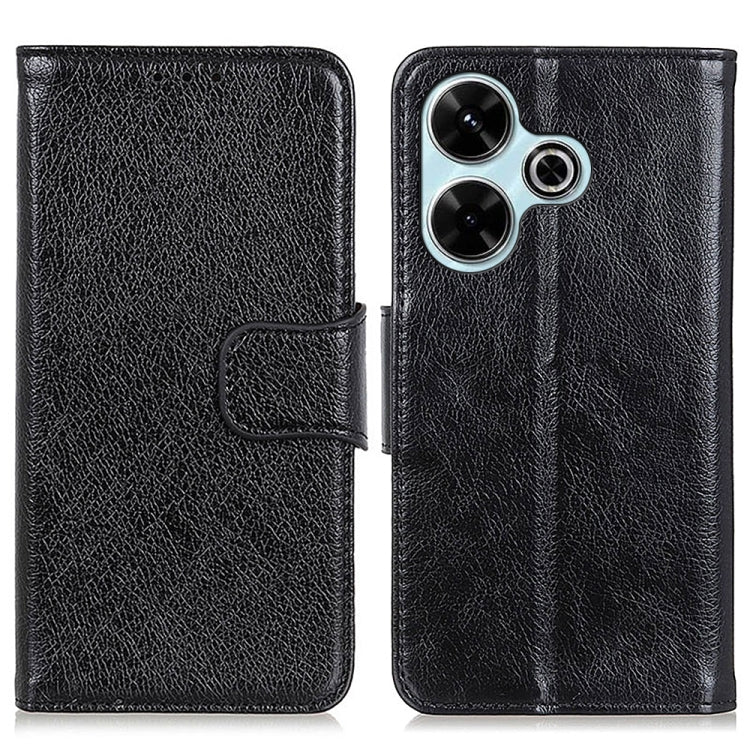 Funda para teléfono de cuero con tapa horizo...