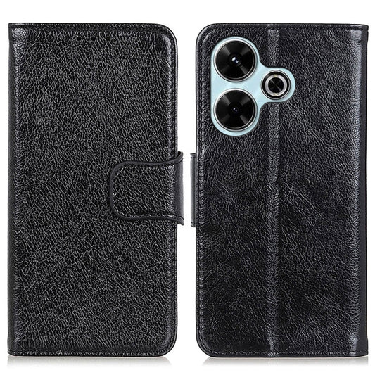 Funda para teléfono de cuero con tapa horizo...