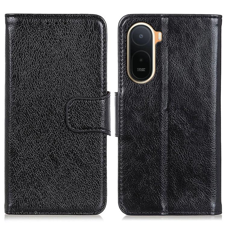 Funda para teléfono de cuero con tapa horizo...