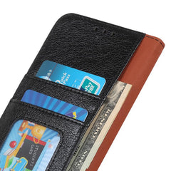 Funda para teléfono de cuero con tapa horizo...